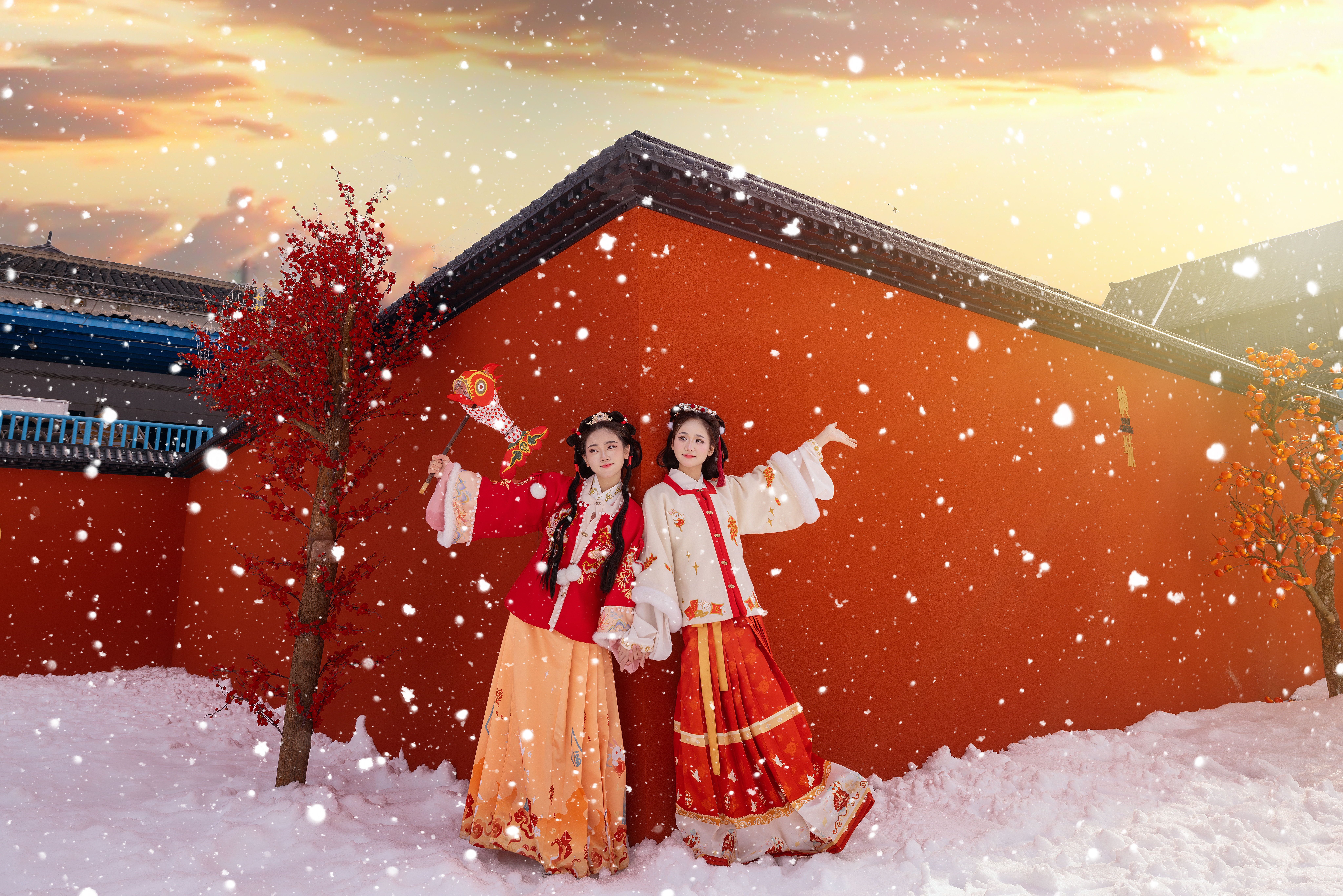 淹城春秋乐园丨星河打铁花 冰雪跨年夜